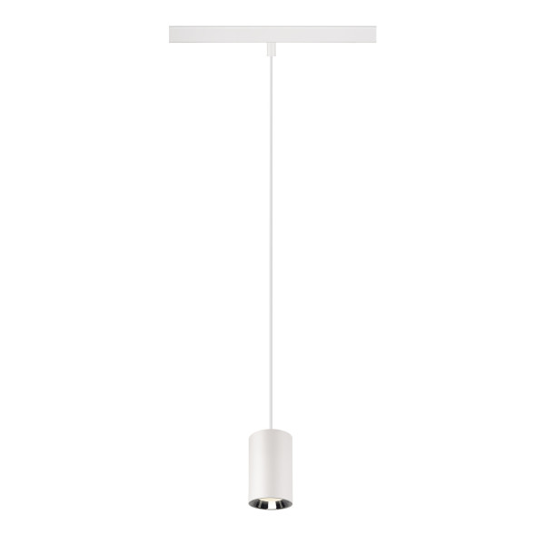 Numinos® xs 48v track dali, suspension, blanc/chromé, 8,7w, 4000k, irc90, 40°