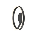 One, plafonnier et applique, rond, 2700/3000 k, 14 w, dali, touch, 130°, noir