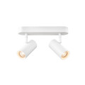 Noblo®, plafonnier et applique, double, rond, 2-3k, 15 w, 36°, blanc