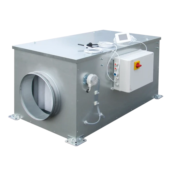 Centrale introduction d'air 1000 m3/h bat mono élec 6 kw régulée accès droite
