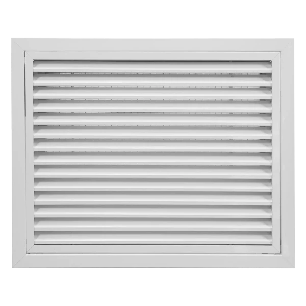 Grille de reprise intérieur + filtre, alu blanc, 510 à 1760 m3/h, d 600x600 mm
