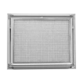 Grille de reprise intérieur + filtre, alu blanc, 510 à 1760 m3/h, d 600x600 mm