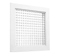 Grille de reprise à mailles fixes, blanc, 2390 à 4710 m3/h, d 500 x 500 mm