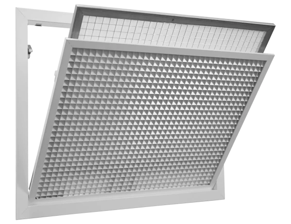 Grille de reprise à mailles et filtre démontable, 1400 à 2900 m3/h d 600 x 600mm