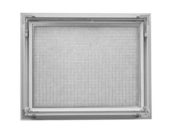 Grille de reprise à mailles et filtre démontable, 1400 à 2900 m3/h d 600 x 600mm