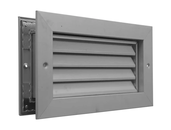 Grille de transfert anti-vue, blanc, contre cadre, d600 x 500mm