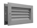 Grille de transfert anti-vue, blanc, contre cadre, d600 x 500mm