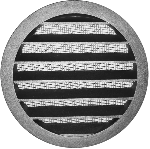 Grille de rejet extérieur circulaire fonte aluminium, d de raccordement 400 mm