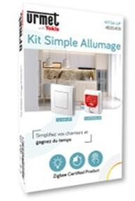 Kit simple allumage Zigbee UP avec un télérupteur et une télécommande murale