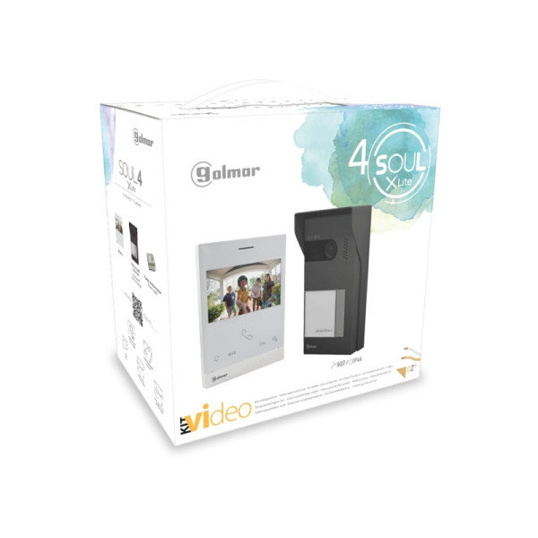 Kit Portier Vidéo Soul Lite 1 appel avec moniteur couleur Golmar