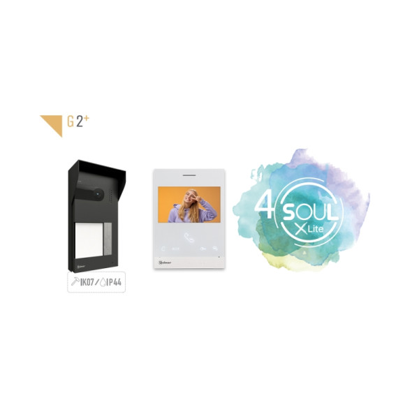 Kit Portier Vidéo Soul Lite 1 appel avec moniteur couleur Golmar