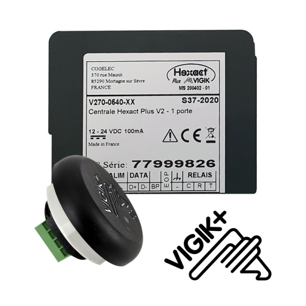 Centrale de contrôle d'accès hexact vigik+®/résidents 1 porte gérée hexactweb