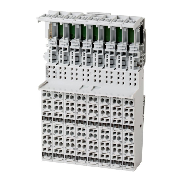 Module de base bloc xi/on, ressort, 6 zones de raccordement, accès à la barre c (XN-B6T-SBCSBC)