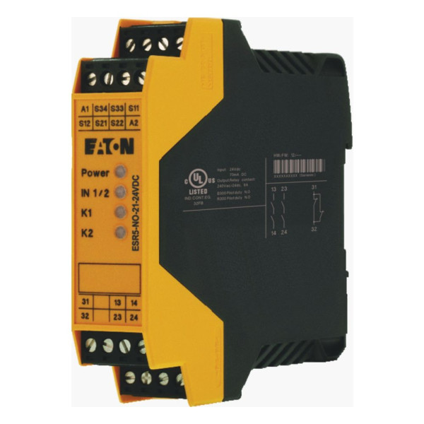 Modules de sécurité arrêt d'urgence, 24vdc, 2 circuits de validation