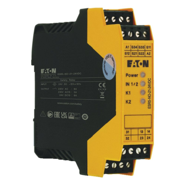Modules de sécurité arrêt d'urgence, 24vdc, 2 circuits de validation