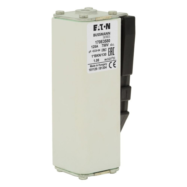 FUSE 125A 750V 1*BKN/130 GDC (170E3580) - Eaton - 170E3580