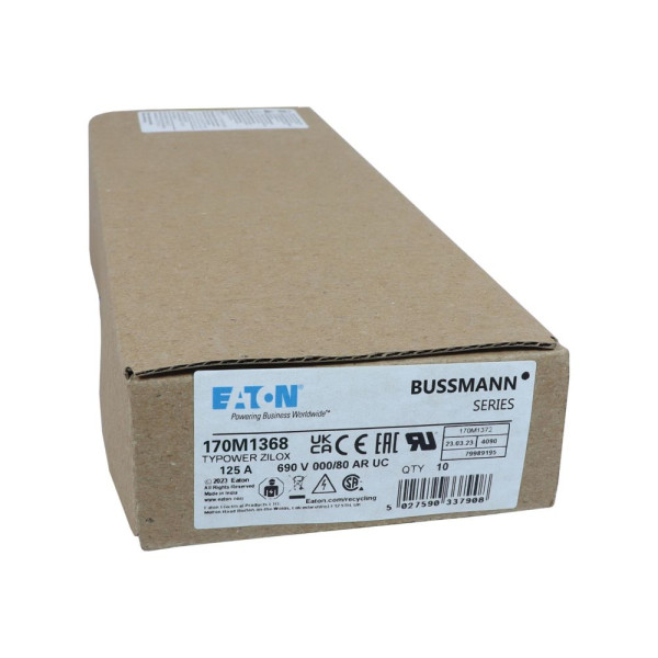 Fuse 125a 690v 000/80 ar uc  - Eaton - 170M1368
