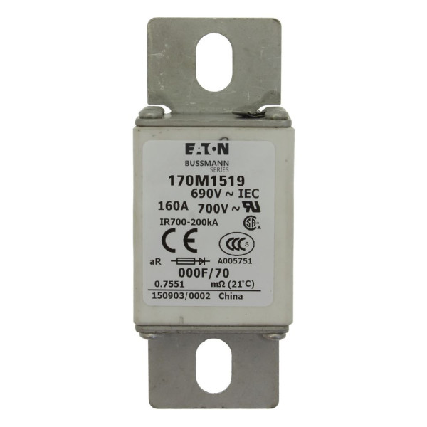 Fuse 100a 690v 000f/70 ar ur  - Eaton - 170M1517