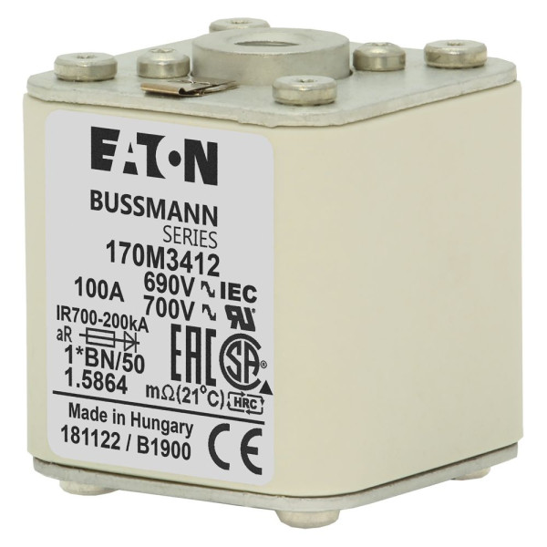 Fuse 100a 690v 1*bn/50 ar uc  - Eaton - 170M3412