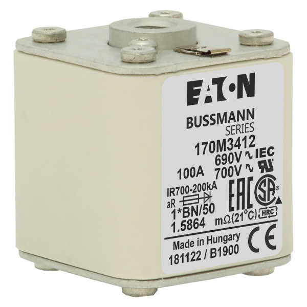 Fuse 100a 690v 1*bn/50 ar uc  - Eaton - 170M3412