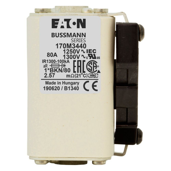 Fuse 80a 1250v 1*bkn/80 ar cu 