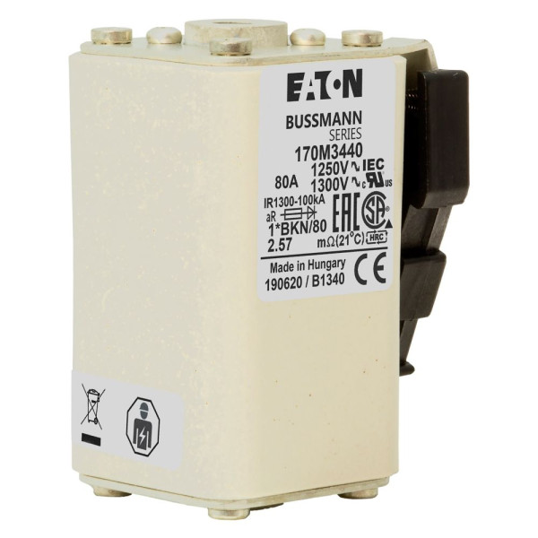 Fuse 80a 1250v 1*bkn/80 ar cu 