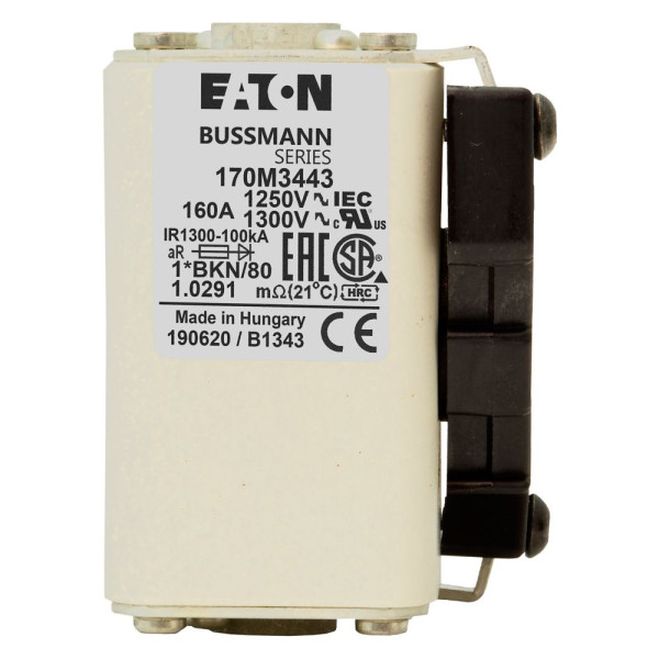 Fuse 160a 1250v 1*bkn/80 ar cu 