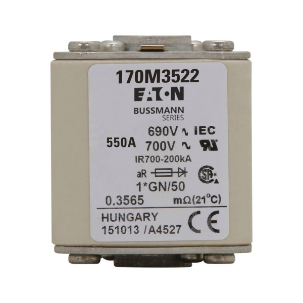 Fuse 550a 690v 1*gn/50 ar uc 