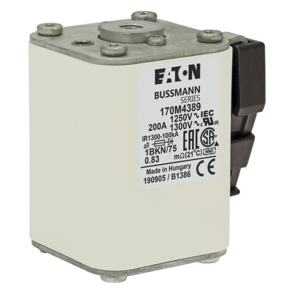Fuse 200a 1250v 1bkn/75 ar cu 