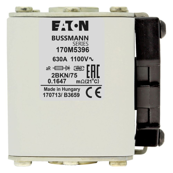 Fuse 630a 1100v 2bkn/75 ar 