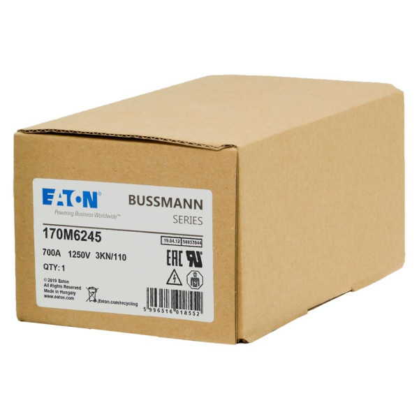 Fuse 700a 1250v 3kn/110 ar cu  - Eaton - 170M6245