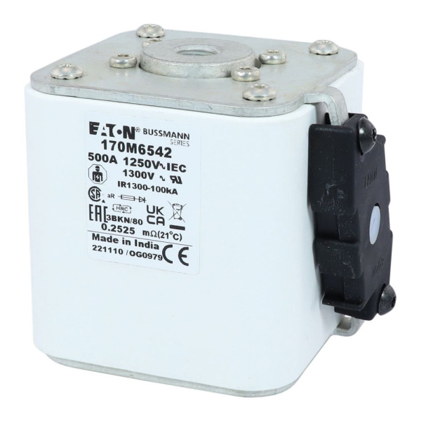 Fuse 500a 1250v 3bkn/80 ar cu  - Eaton - 170M6542