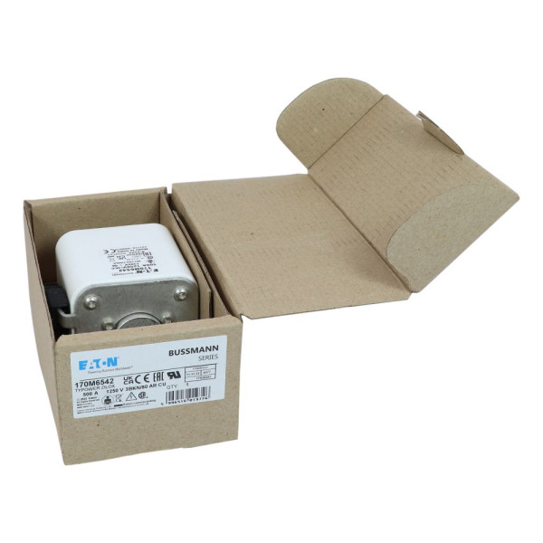 Fuse 500a 1250v 3bkn/80 ar cu  - Eaton - 170M6542