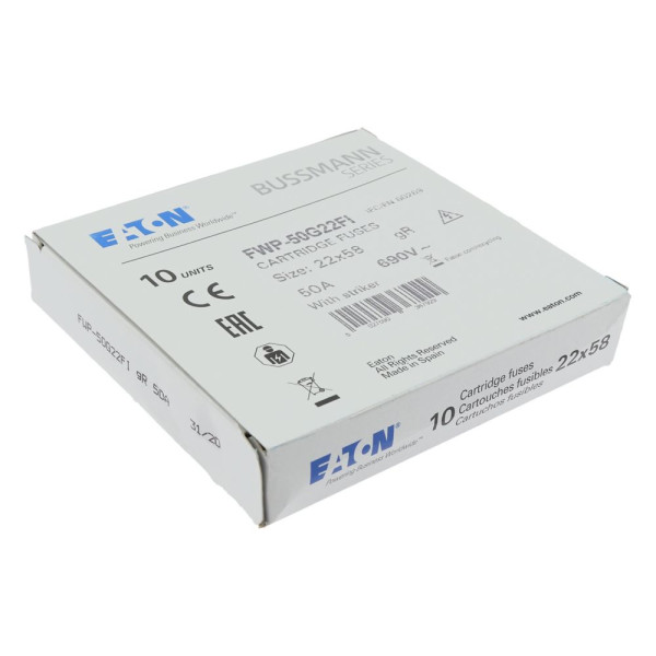 Fuse 50a 690vac gr 22x58 with ind  - Eaton - FWP-50G22FI