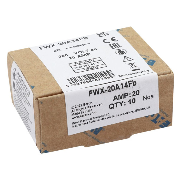 20amp 250v ac ferrule 14.3 x 50.8mm 