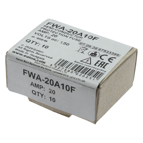 Semi-cond fuse 20a 150v ac 