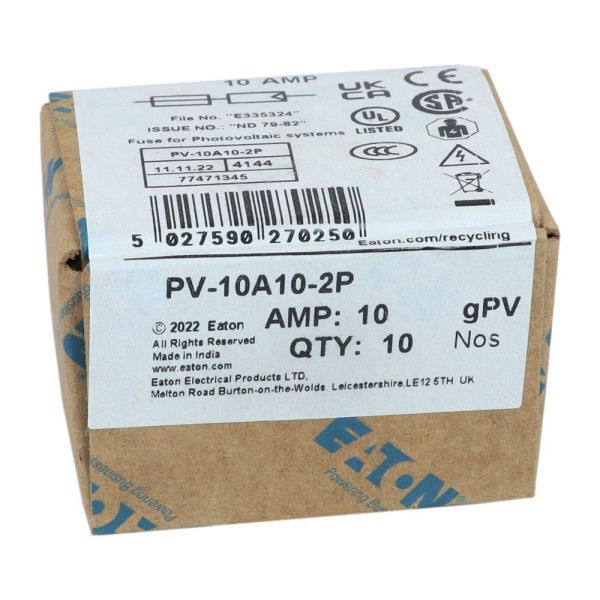 10amp 1000v dc solar pcb-2 10 x 38mm 