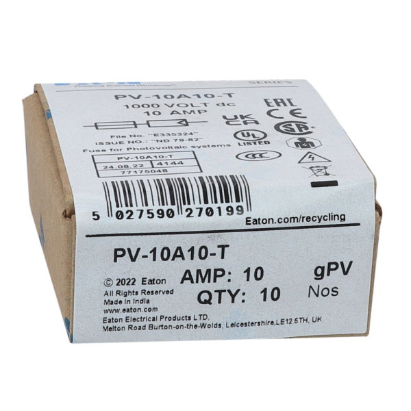 10amp 1000v dc solar blade 10 x 38mm 