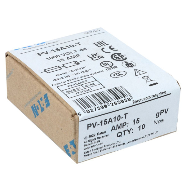 15amp 1000v dc solar blade 10 x 38mm 