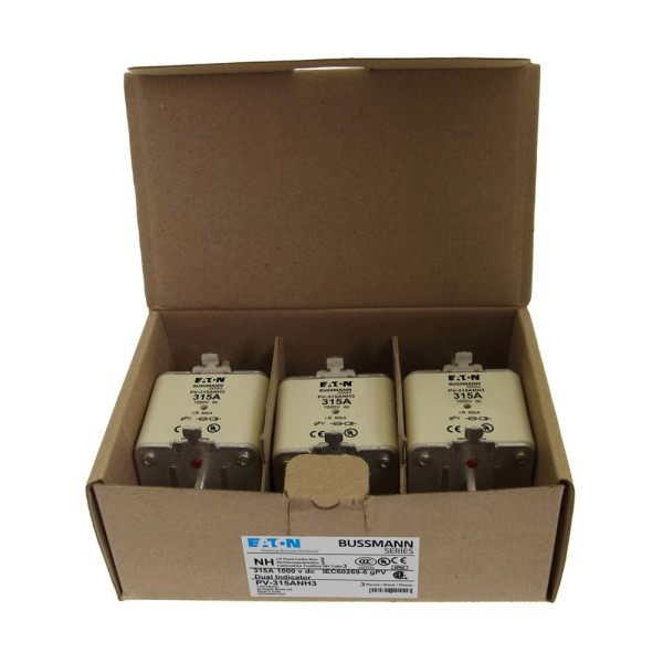 Fuse 315a 1000v dc pv size 3 dual ind 