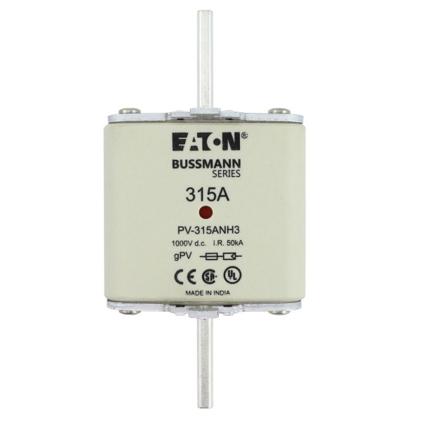 Fuse 315a 1000v dc pv size 3 dual ind 