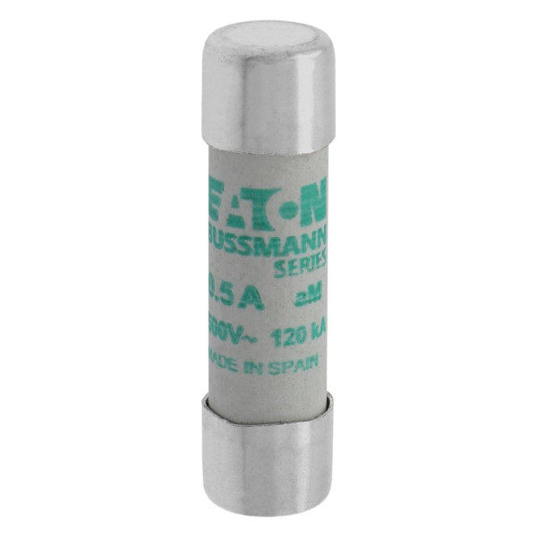 Cylindrical fuse 10x38 0.5a am 500v ac 