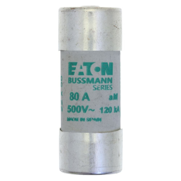 Cyl fuse >str >22 x 58 80a am 500v ac  - Eaton - C22M80S