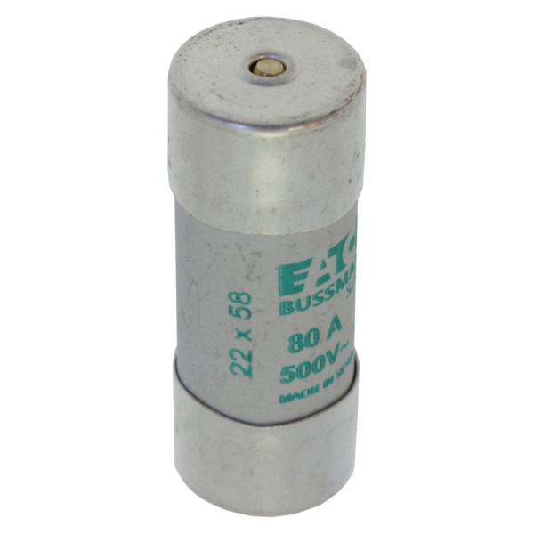 Cyl fuse >str >22 x 58 80a am 500v ac  - Eaton - C22M80S