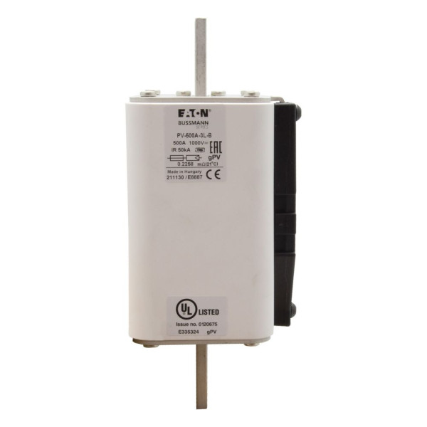 Fuse 500a 1000v 3l pv bolt-in ver 
