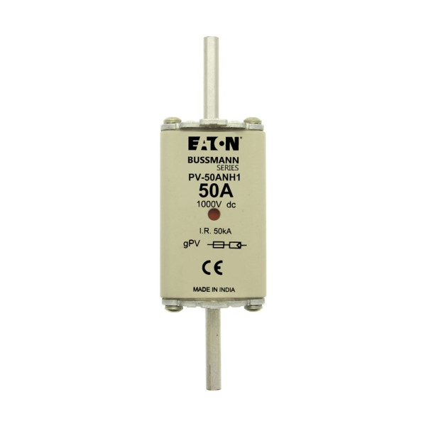 Fuse 50a 1000v dc pv size 1 dual ind  - Eaton - PV-50ANH1