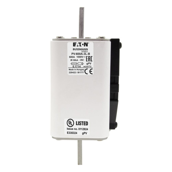 Fuse 600a 1000v 3l pv bolt-in ver 