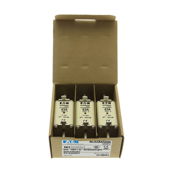 Fuse 63a 1000v dc pv size 1 dual ind 