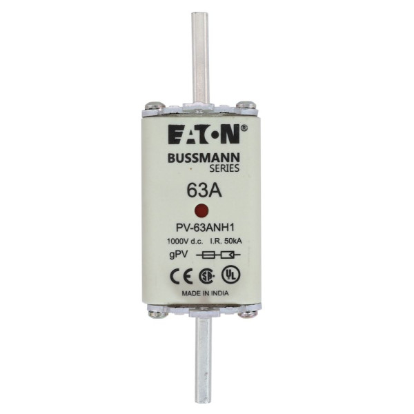 Fuse 63a 1000v dc pv size 1 dual ind 