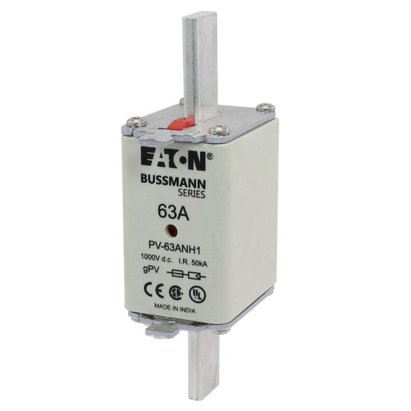 Fuse 63a 1000v dc pv size 1 dual ind 